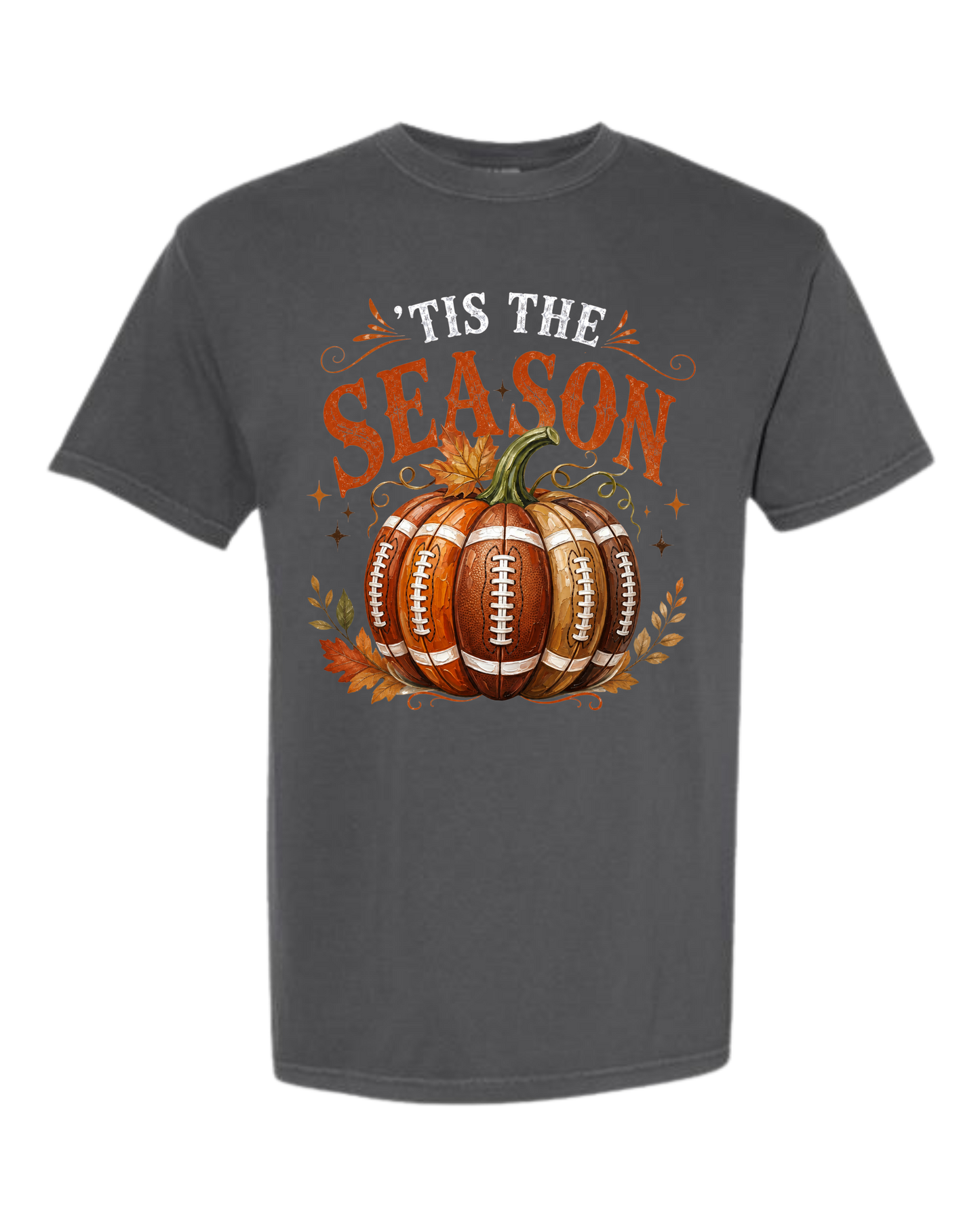 'Tis Football Season - Comfort Colors - Heavyweight Unisex Tee - Neutral Colors