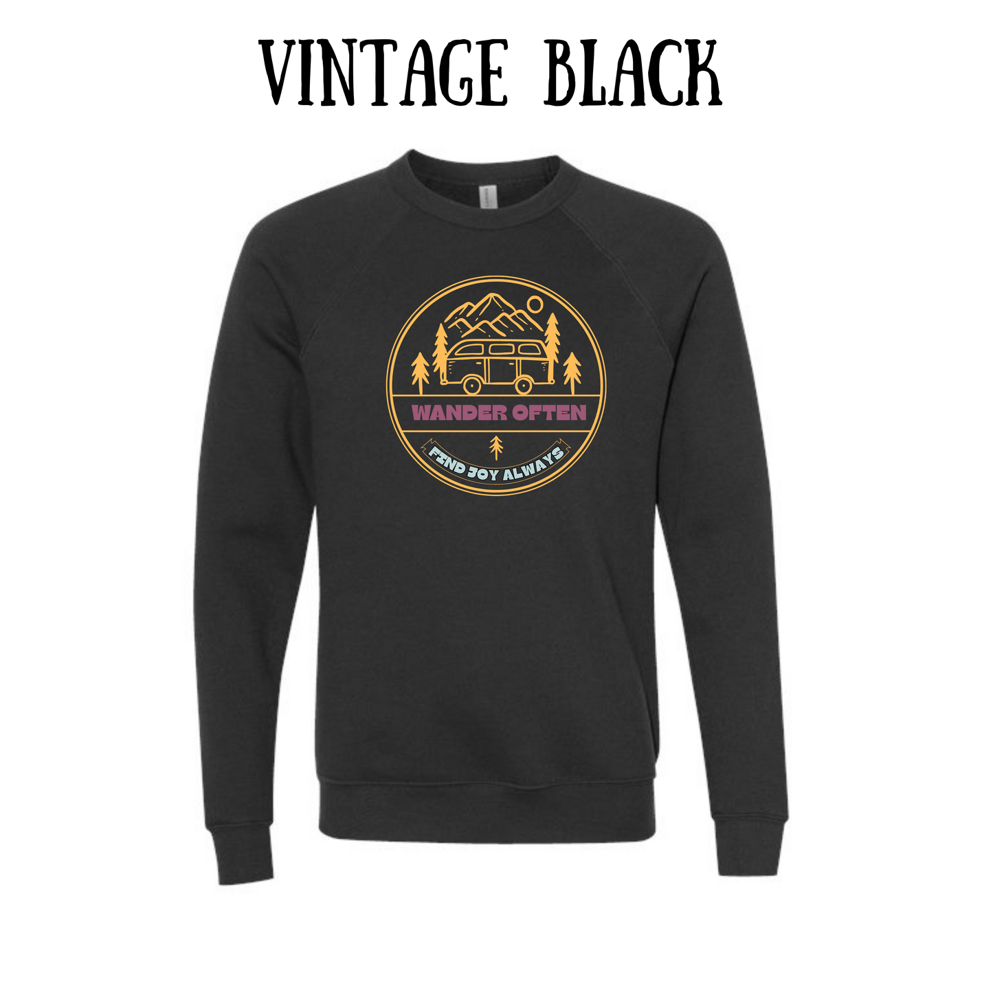 CP - Wander Often - Sponge Fleece Raglan Sweatshirt - Greens, Neutrals