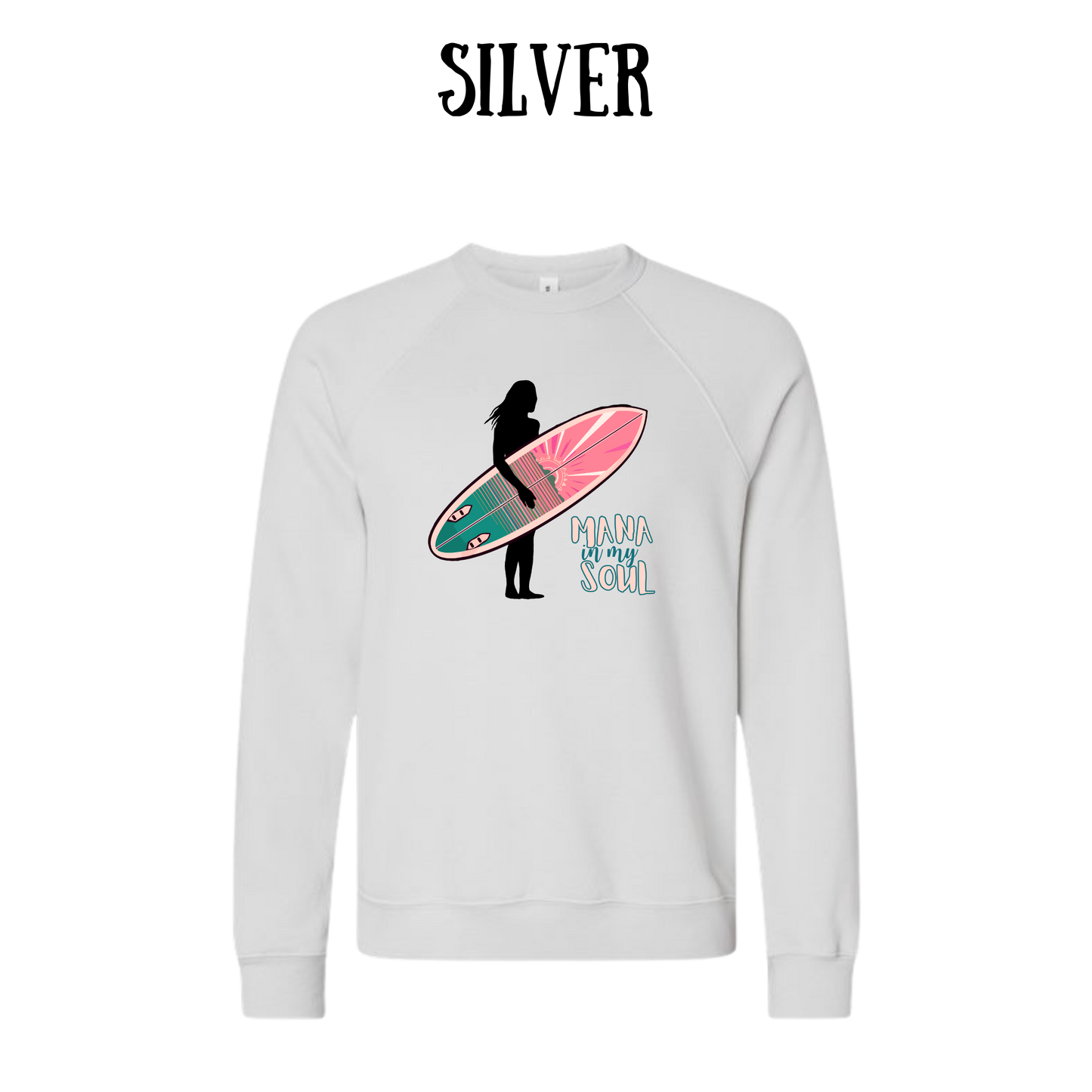 VP - Mana in My Soul - Sponge Fleece Raglan Sweatshirt - Greens, Neutrals