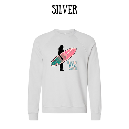 VP - Mana in My Soul - Sponge Fleece Raglan Sweatshirt - Greens, Neutrals