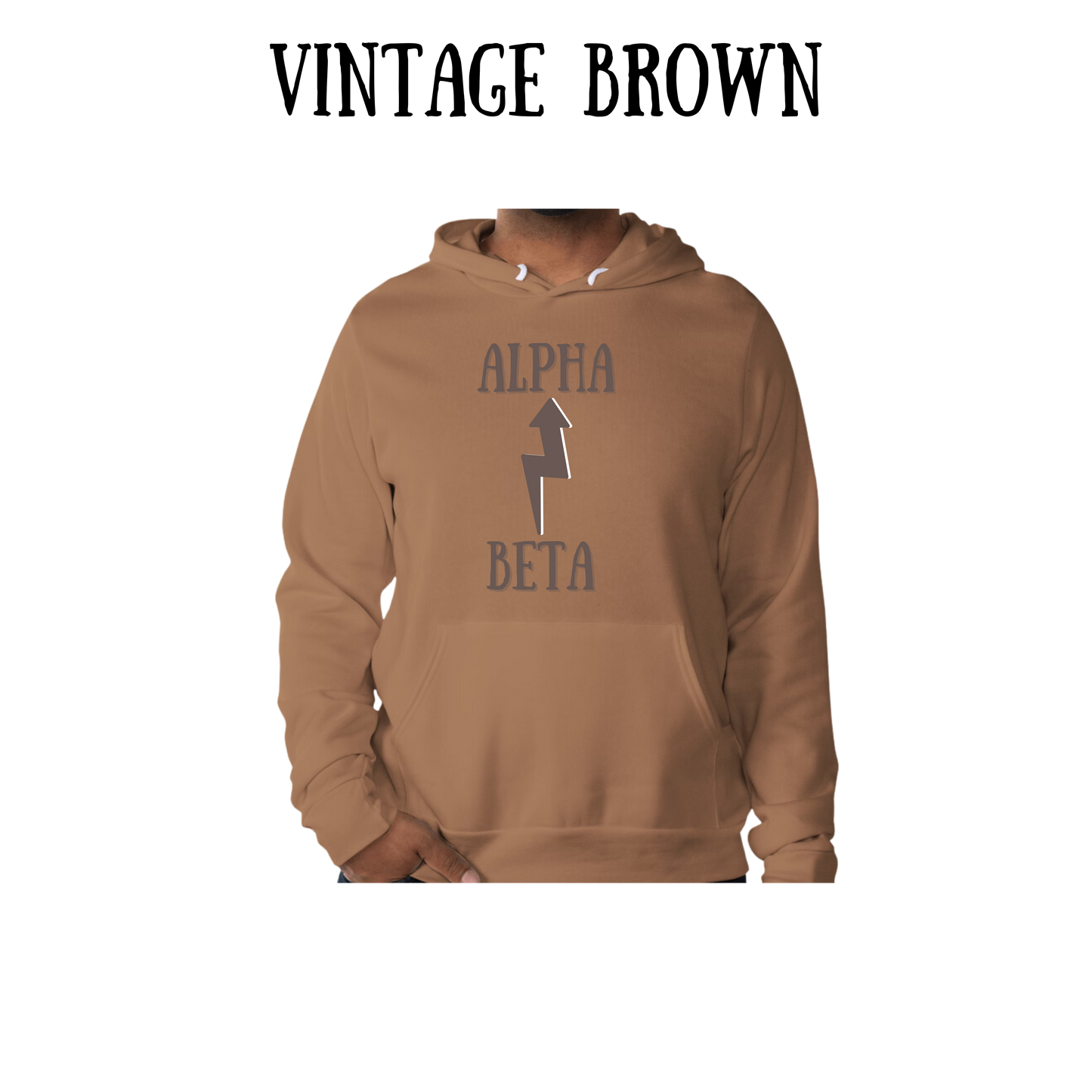 Beta to Alpha - Sponge Fleece Hoodie - Greens, Neutrals