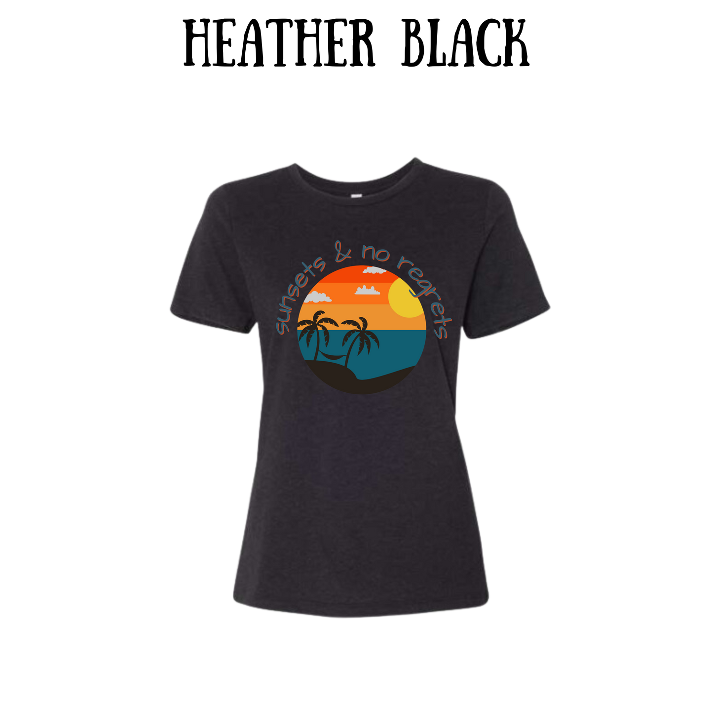 VP - Sunsets & No Regrets - Women's Relaxed Fit Tee - Neutrals