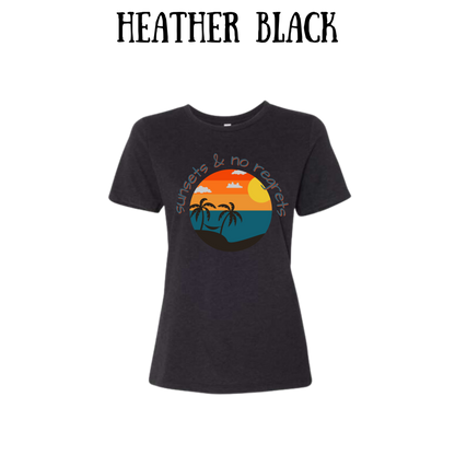 VP - Sunsets & No Regrets - Women's Relaxed Fit Tee - Neutrals