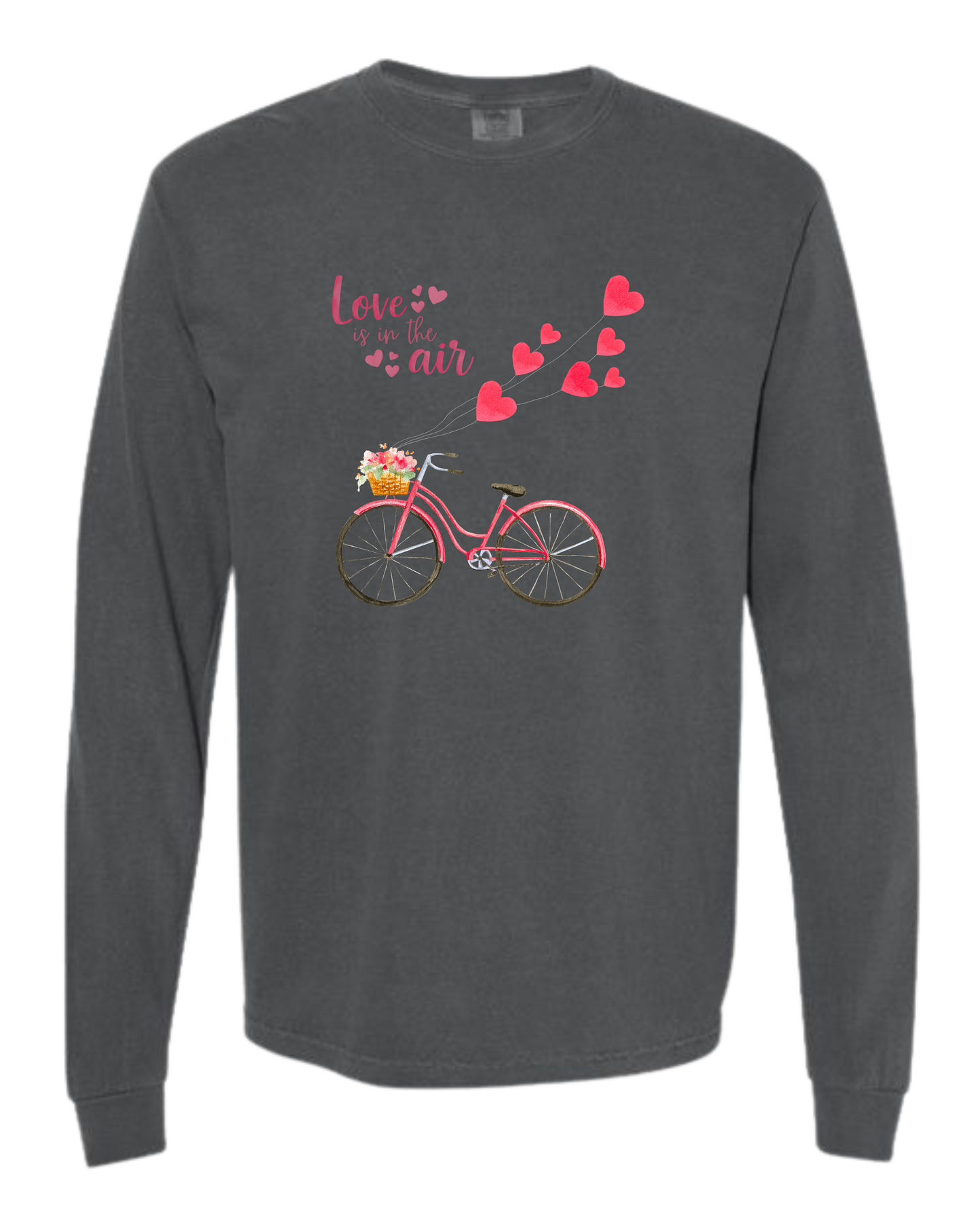 Love is in the Air - Comfort Colors - Heavyweight Long Sleeve Tee - Neutral Colors