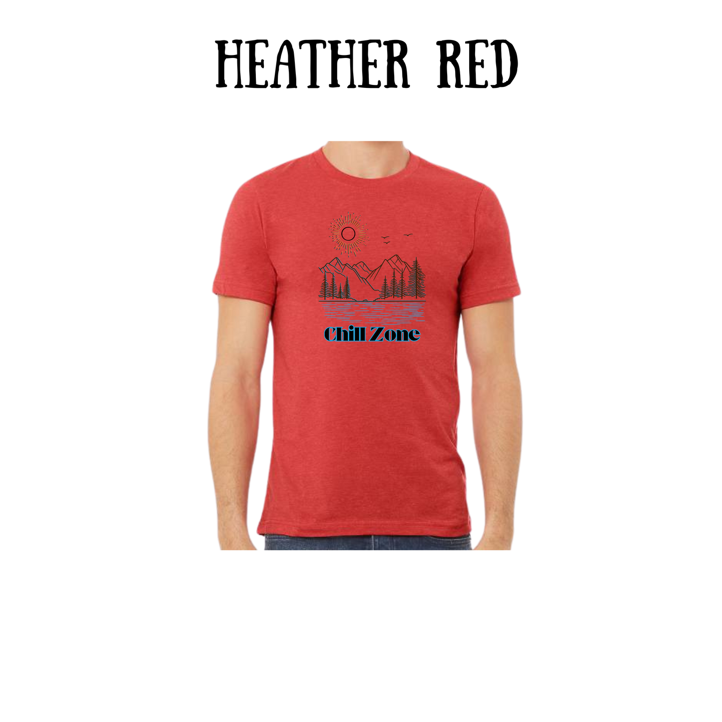 CP - Chill Zone - Unisex Tee - Yellows, Oranges, Reds