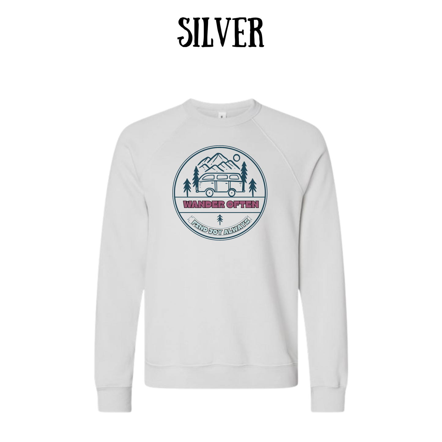 CP - Wander Often - Sponge Fleece Raglan Sweatshirt - Greens, Neutrals