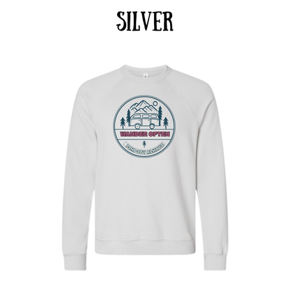 CP - Wander Often - Sponge Fleece Raglan Sweatshirt - Greens, Neutrals