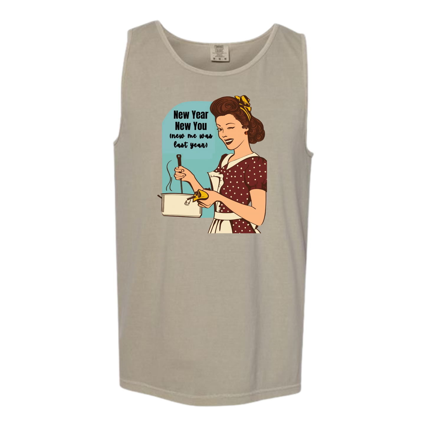 New Year New You - Comfort Colors - Unisex Tank - Neutral Colors & Blues