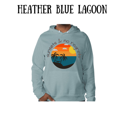 VP - Sunsets & No Regrets - Sponge Fleece Hoodie - Blues, Purples