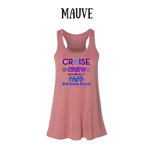 VP - Cruise Crew FAFO - Women's Flowy Racerback Tank