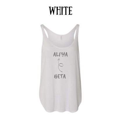 beta to alpha - women's flowy tank