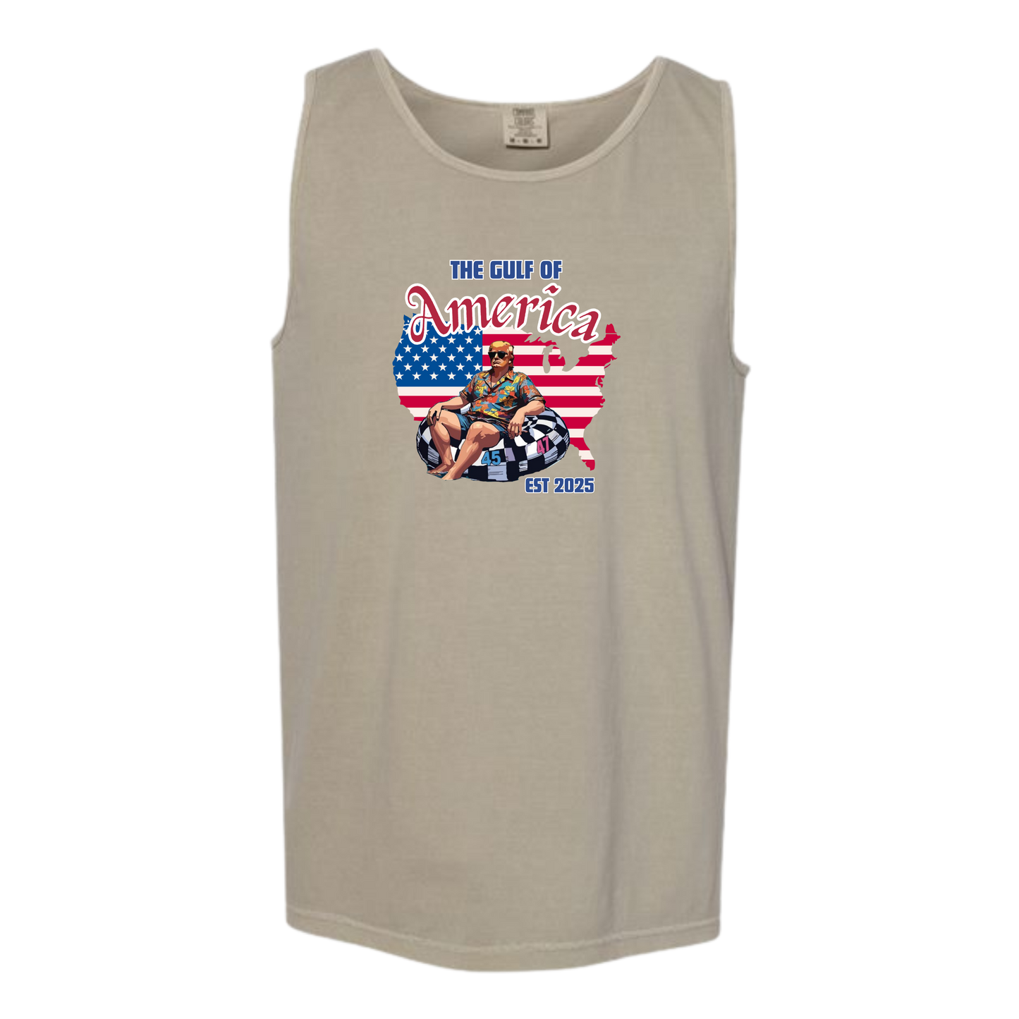 The Gulf of America - Comfort Colors - Unisex Tank - Neutral Colors & Blues
