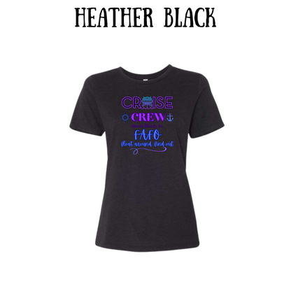 VP - Cruise Crew FAFO - Women's Relaxed Fit Tee - Neutrals
