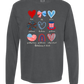 Galatians 5 - Patriotic - Comfort Colors - Heavyweight Long Sleeve Tee - Neutral Colors