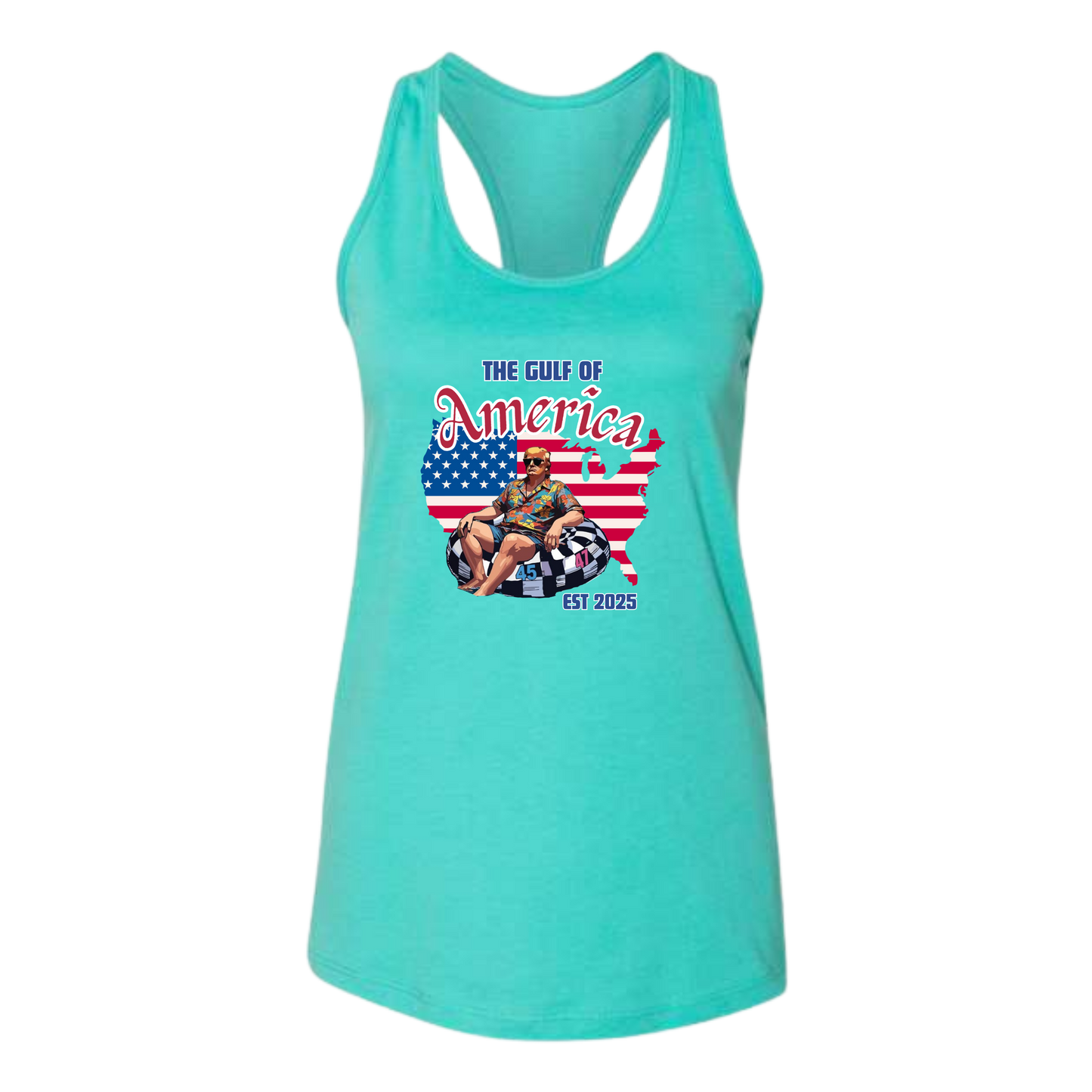 The Gulf of America - Bella+Canvas - Women's Jersey Racerback Tank