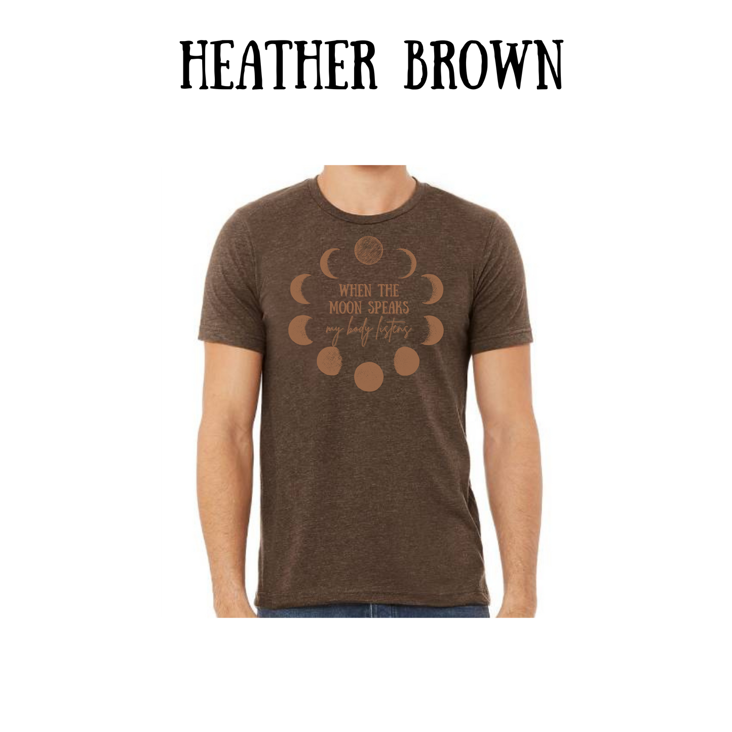 BP - When The Moon Speaks - unisex tee - yellows, oranges, reds