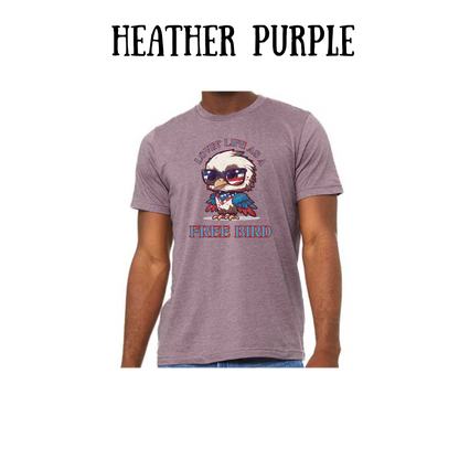 PP - Lovin' Life As A Free Bird - Unisex Tee - Pinks, Purples, Neutrals