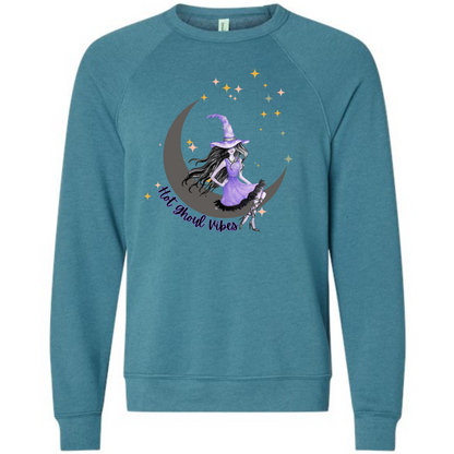 HP - Hot Ghoul Vibes - Sponge Fleece Raglan Sweatshirt - Blues, Purples