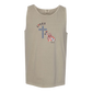 Loves Jesus & America too - Comfort Colors - Unisex Tank - Neutral Colors & Blues