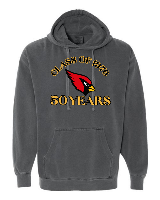 CUHS 50 Years - Comfort Colors - Hooded Sweatshirt - Assorted Colors