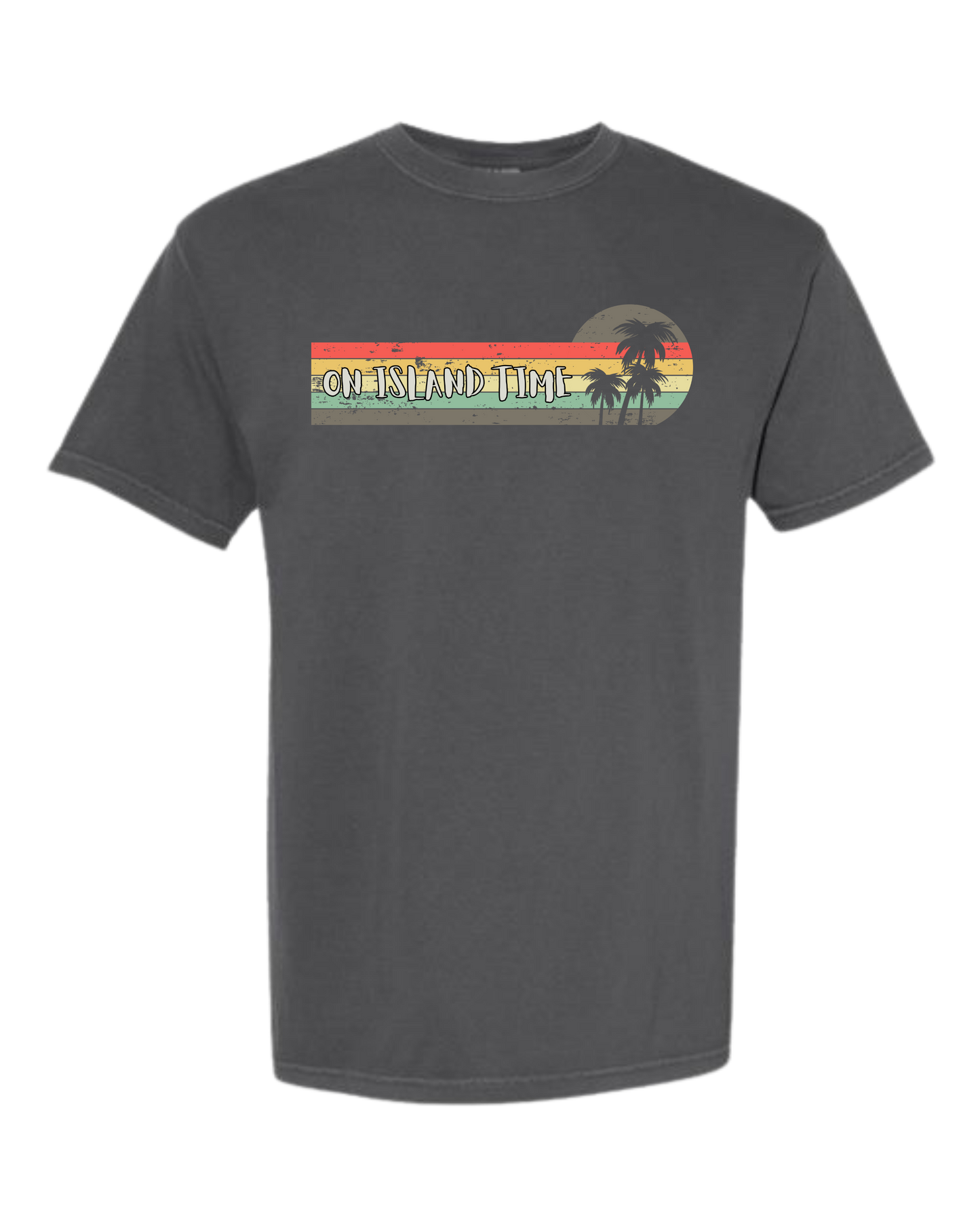 On Island Time - Comfort Colors - Heavyweight Unisex Tee - Neutral Colors