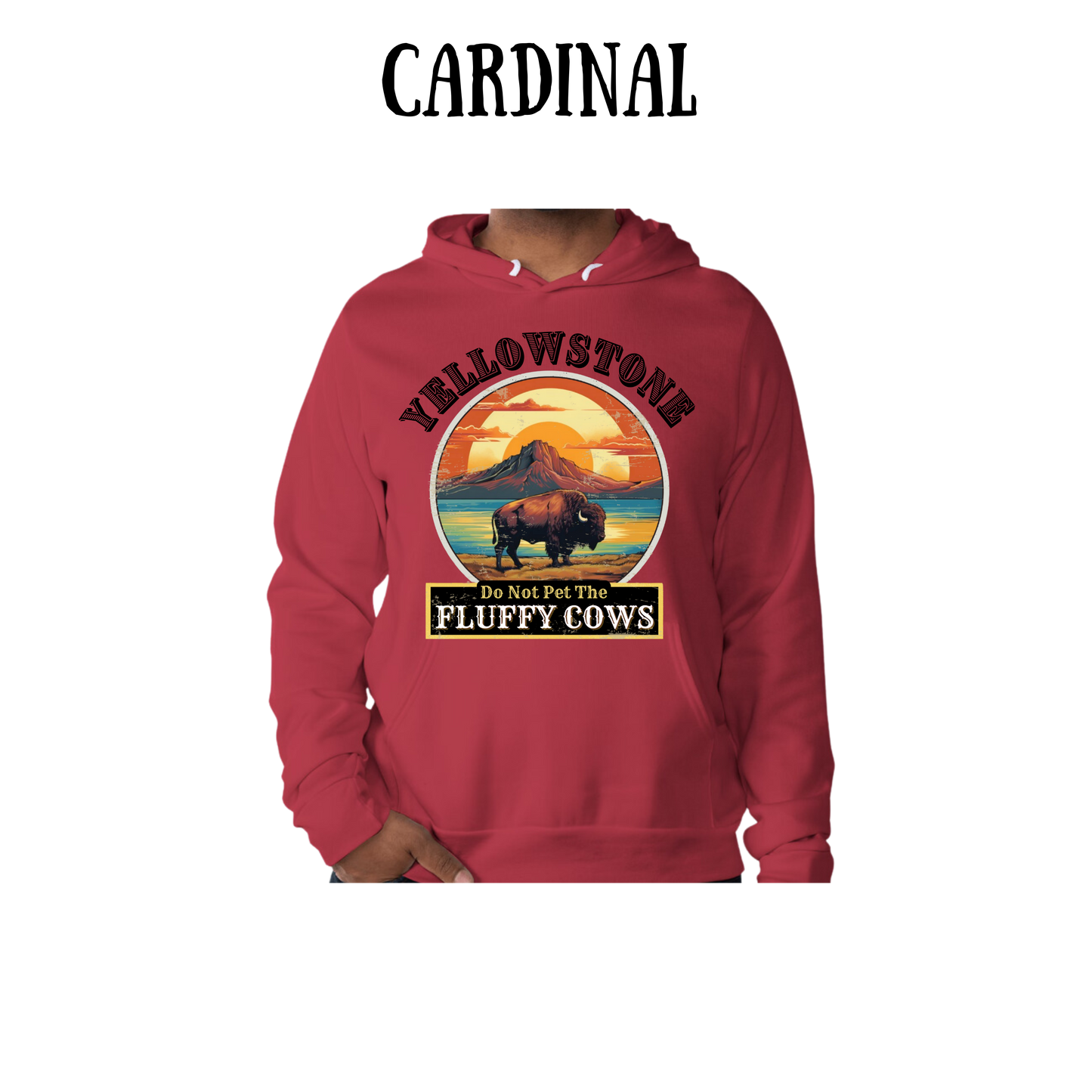 CP - Yellowstone: Fluffy Cows - Sponge Fleece Hoodie - Assorted Colors