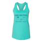 Life Happens The Beach Helps - Bella+Canvas - Women's Jersey Racerback Tank