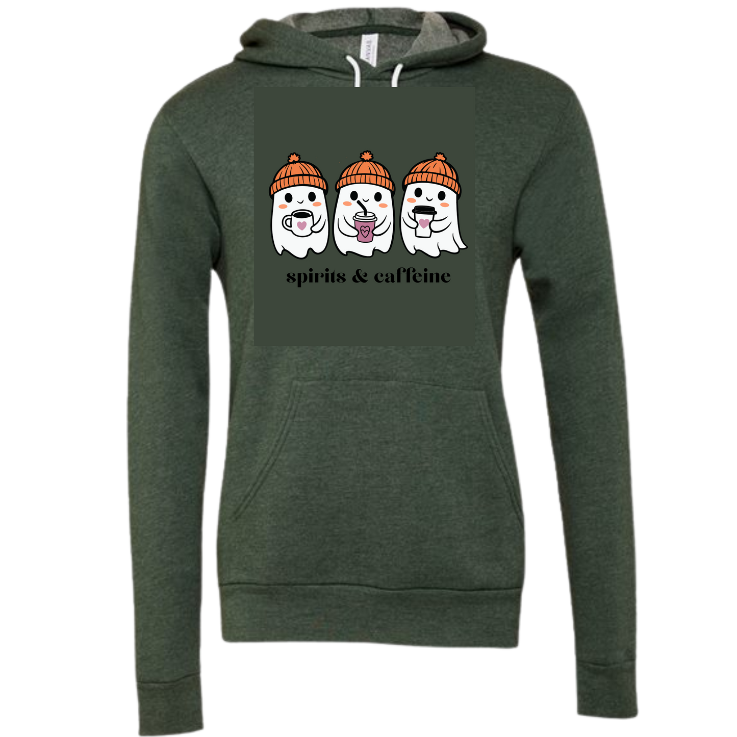 HP - Spirits & Caffeine - Sponge Fleece Hoodie - Greens, Neutrals