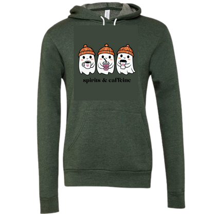 HP - Spirits & Caffeine - Sponge Fleece Hoodie - Greens, Neutrals