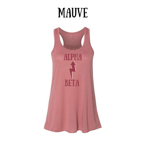 BP - Beta to Alpha - Women's Flowy Racerback Tank