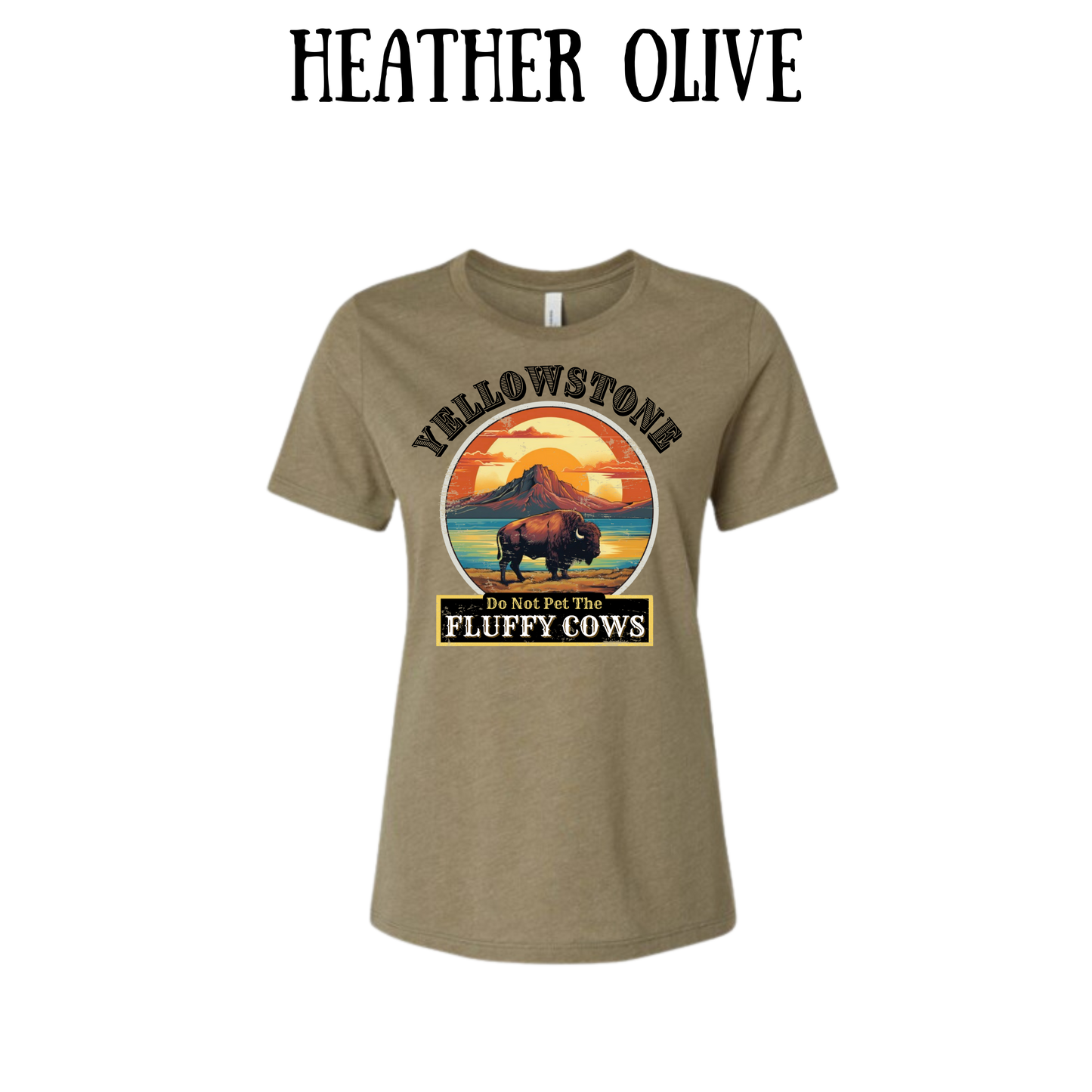 CP - Yellowstone: Fluffy Cows - Women's Relaxed Fit Tee - Assorted Colors