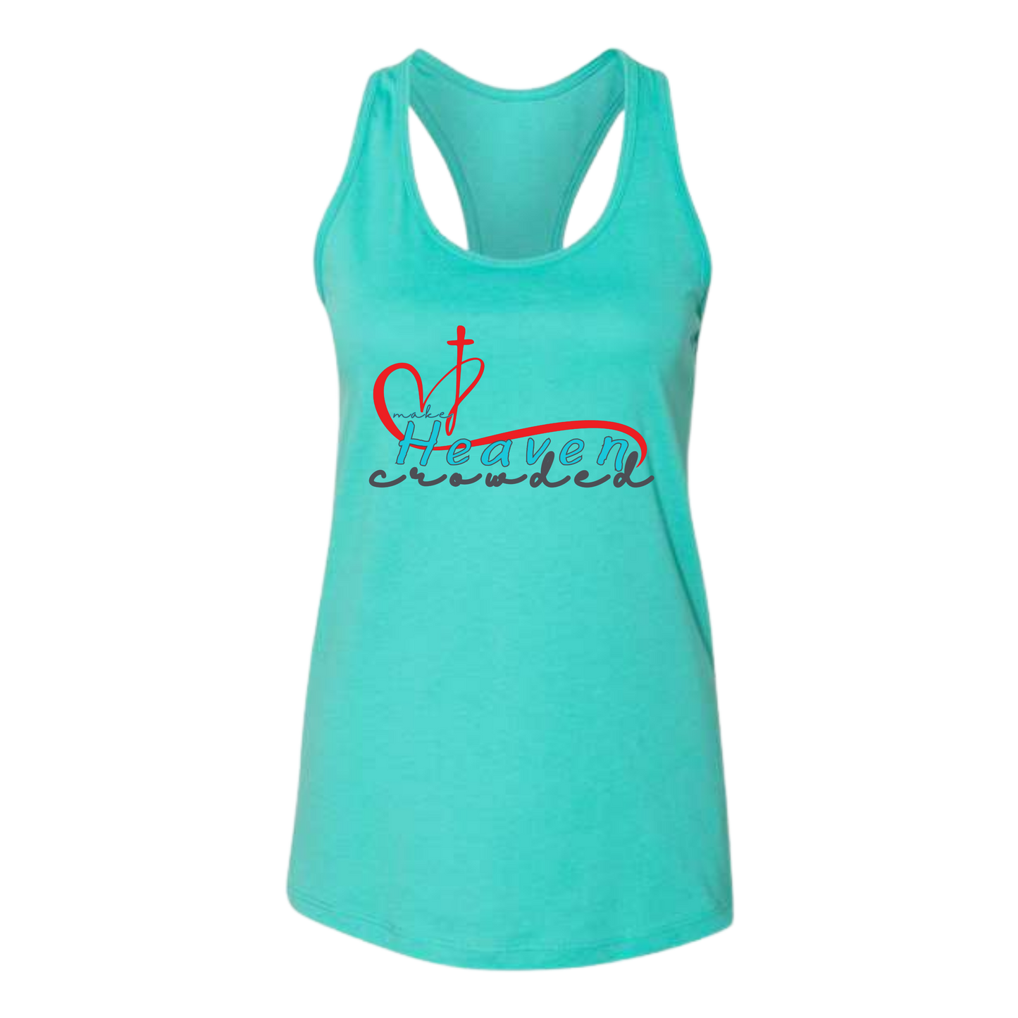 Make Heaven Crowded - Bella+Canvas - Women's Jersey Racerback Tank