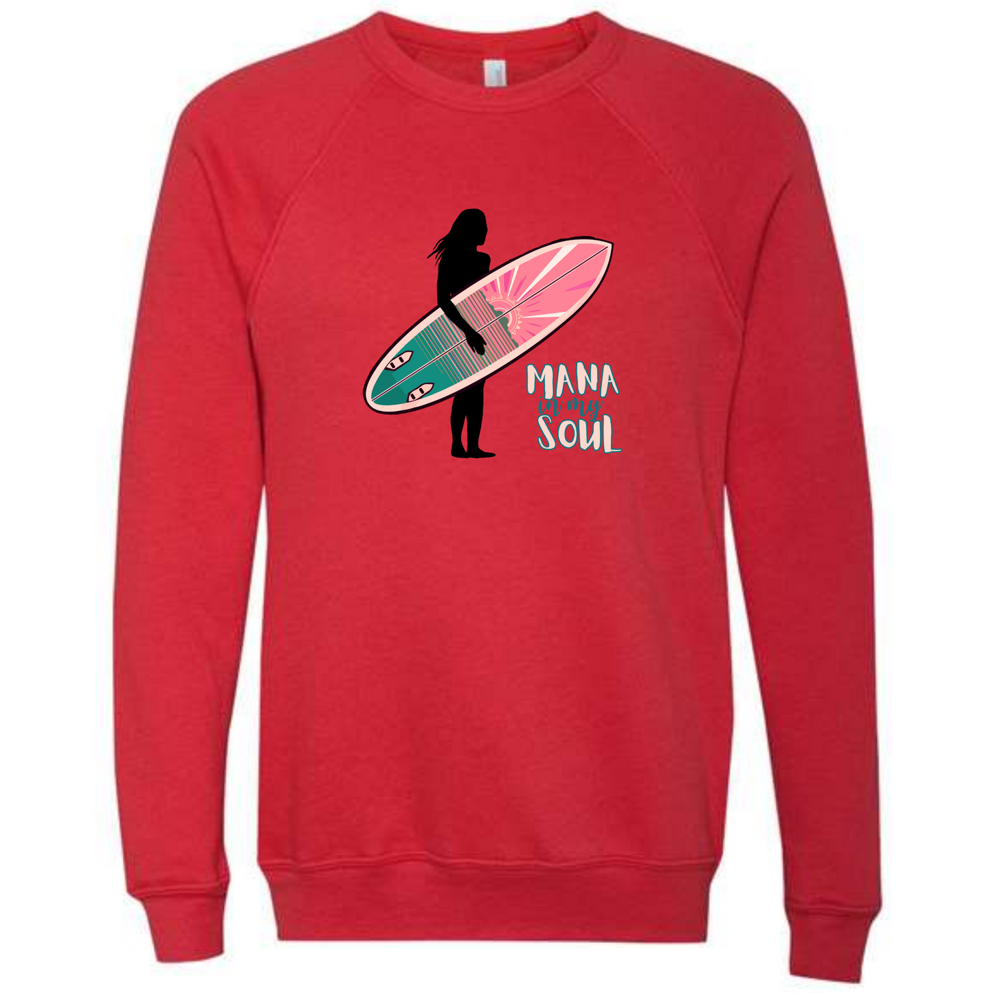 Mana in My Soul - Sponge Fleece Raglan Sweatshirt - Assorted Colors