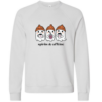 HP - Spirits & Caffeine - Sponge Fleece Raglan Sweatshirt - Greens, Neutrals