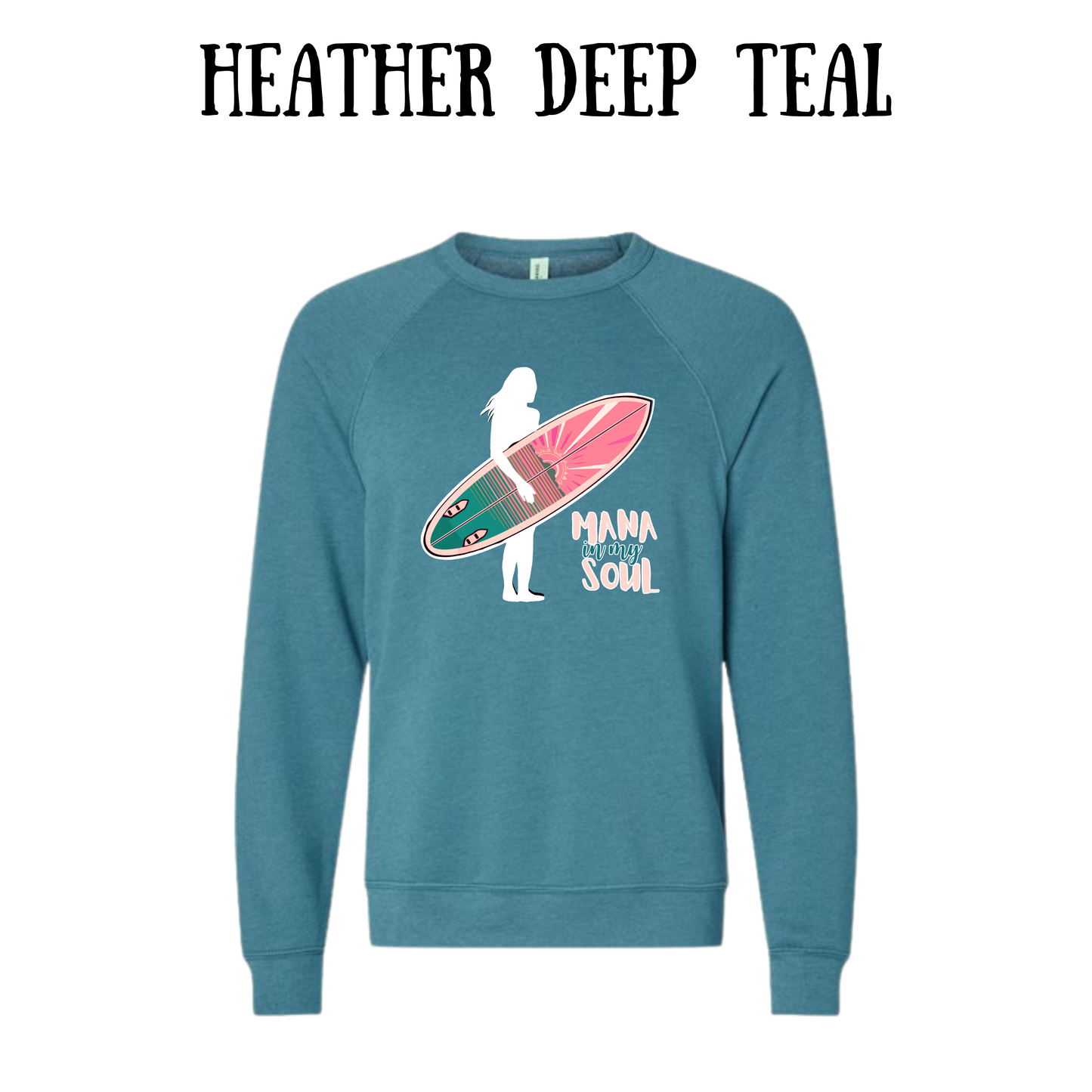 VP - Mana in My Soul - Sponge Fleece Raglan Sweatshirt - Blues, Purples