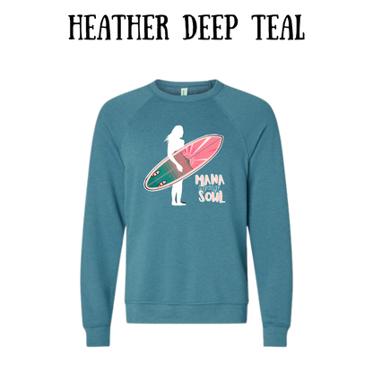 VP - Mana in My Soul - Sponge Fleece Raglan Sweatshirt - Blues, Purples