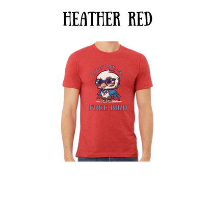 PP - Lovin' Life As A Free Bird - Unisex Tee - Yellows, Oranges, Reds