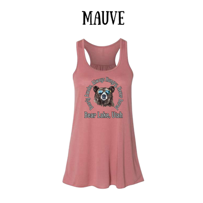 CP - Bear Lake Utah - Women's Flowy Racerback Tank