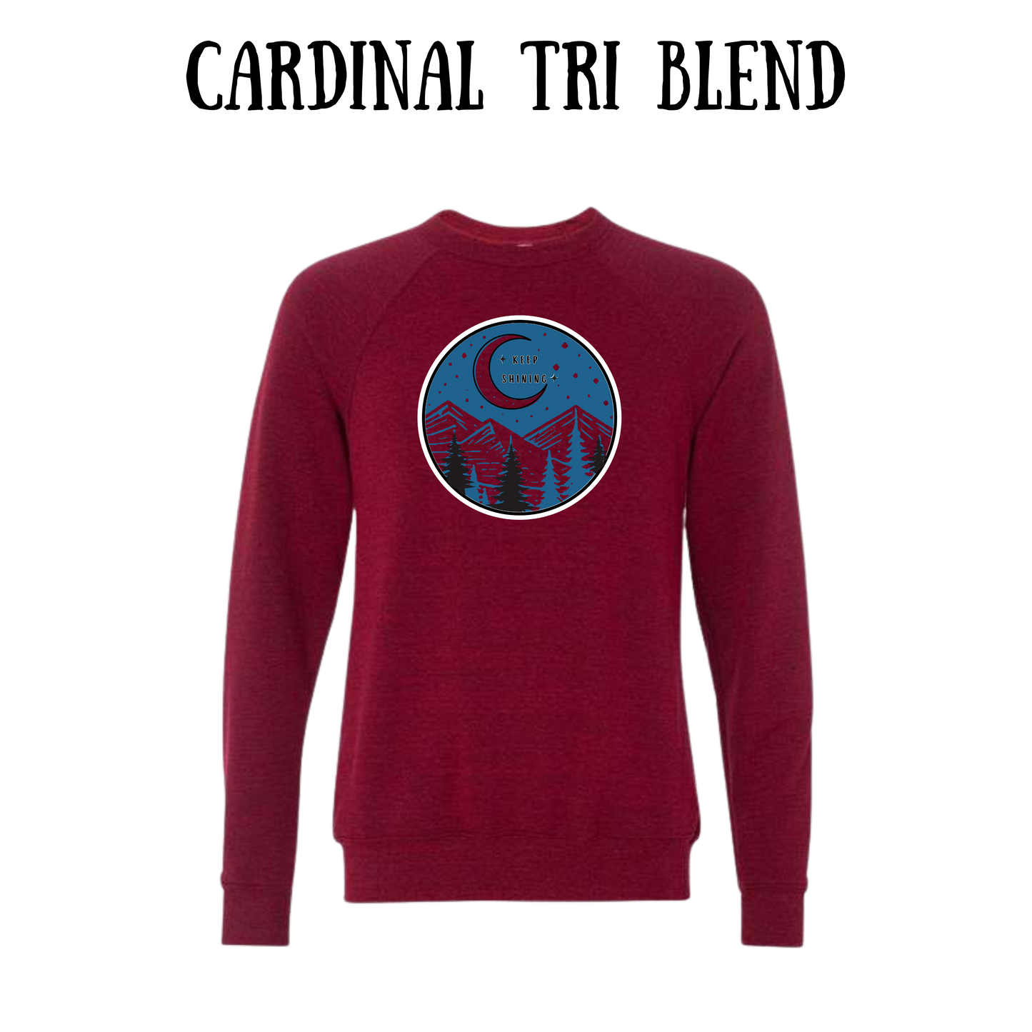 OP - Keep Shining - Sponge Fleece Raglan Sweatshirt - Assorted Colors