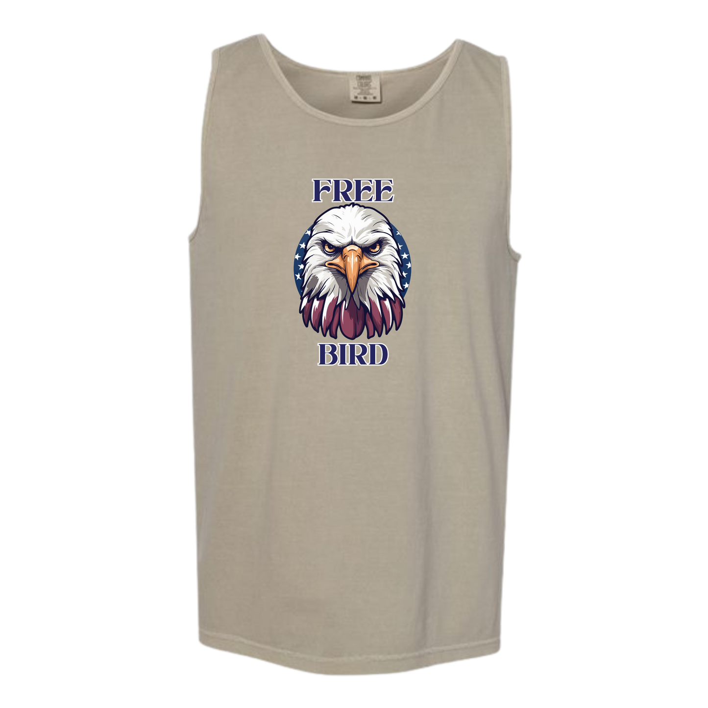 Free Bird - Comfort Colors - Unisex Tank - Neutral Colors & Blues