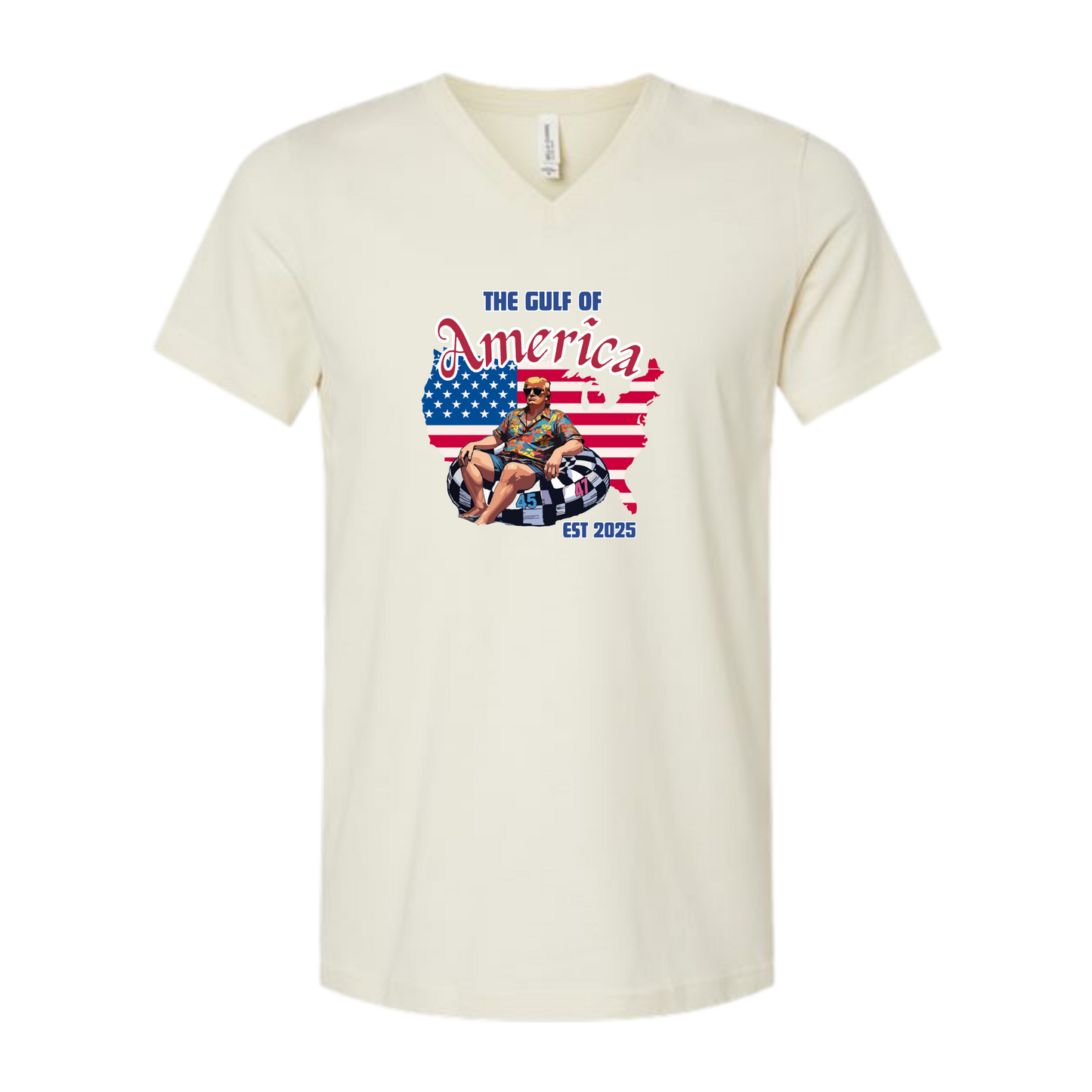 The Gulf of America - Bella+Canvas - Unisex V-Neck - Neutral Colors