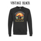 CP - Yellowstone: Fluffy Cows - Sponge Fleece Raglan Sweatshirt - Greens, Neutrals