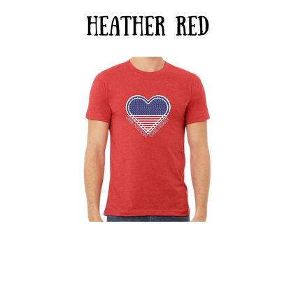 PP - One Nation One Heart - Unisex Tee - Yellows, Oranges, Reds