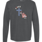 Loves Jesus & America too - Comfort Colors - Heavyweight Long Sleeve Tee - Neutral Colors