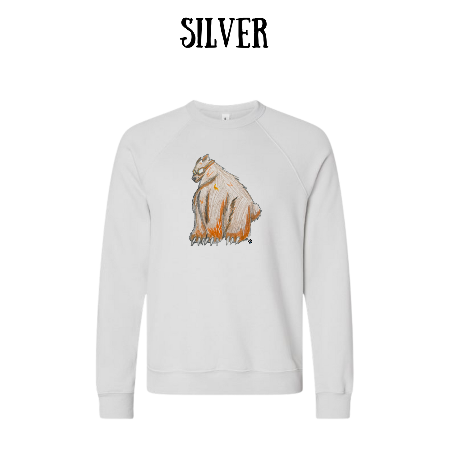 AC - Muscle Bear - Sponge Fleece Raglan Sweatshirt - Greens, Neutrals