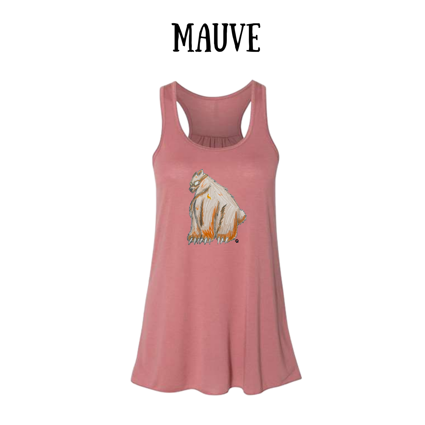 AC - Muscle Bear - Women's Flowy Racerback Tank