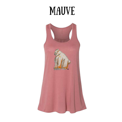 AC - Muscle Bear - Women's Flowy Racerback Tank
