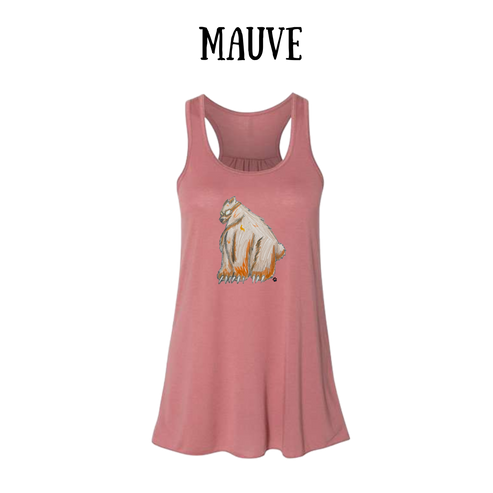 AC - Muscle Bear - Women's Flowy Racerback Tank