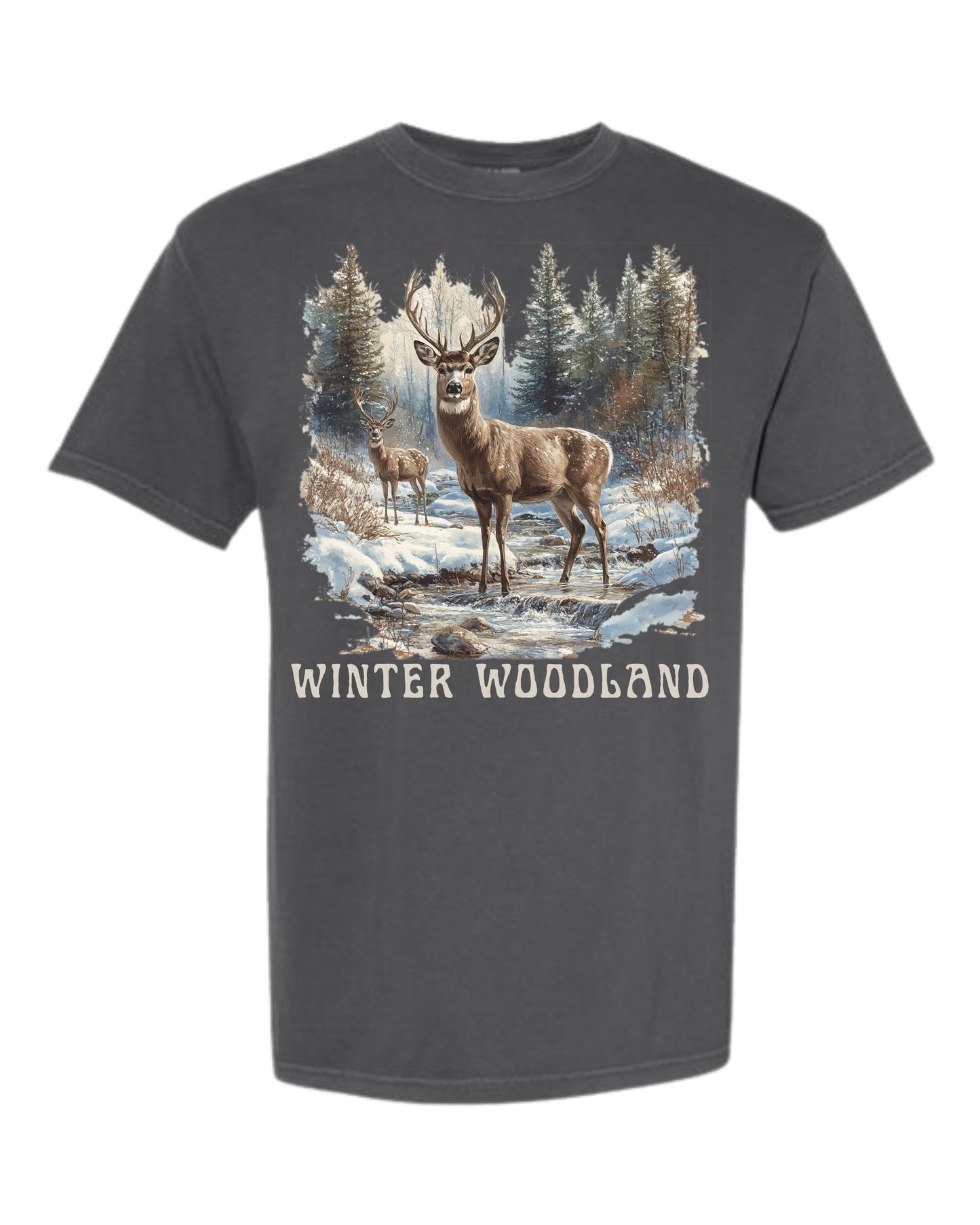 Winter Woodland - Comfort Colors - Heavyweight Unisex Tee - Neutrals