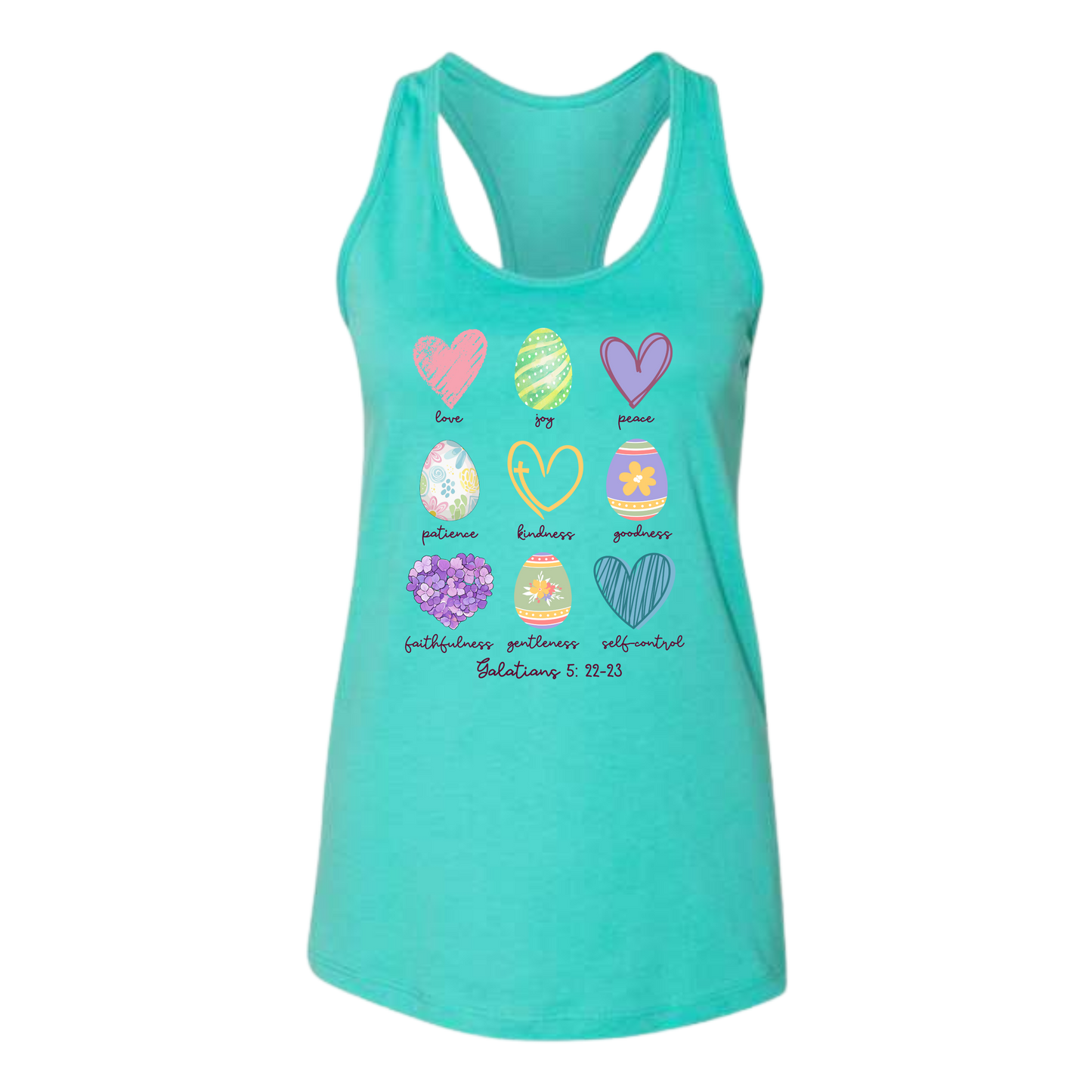 Galatians 5 - Easter - Bella+Canvas - Women's Jersey Racerback Tank